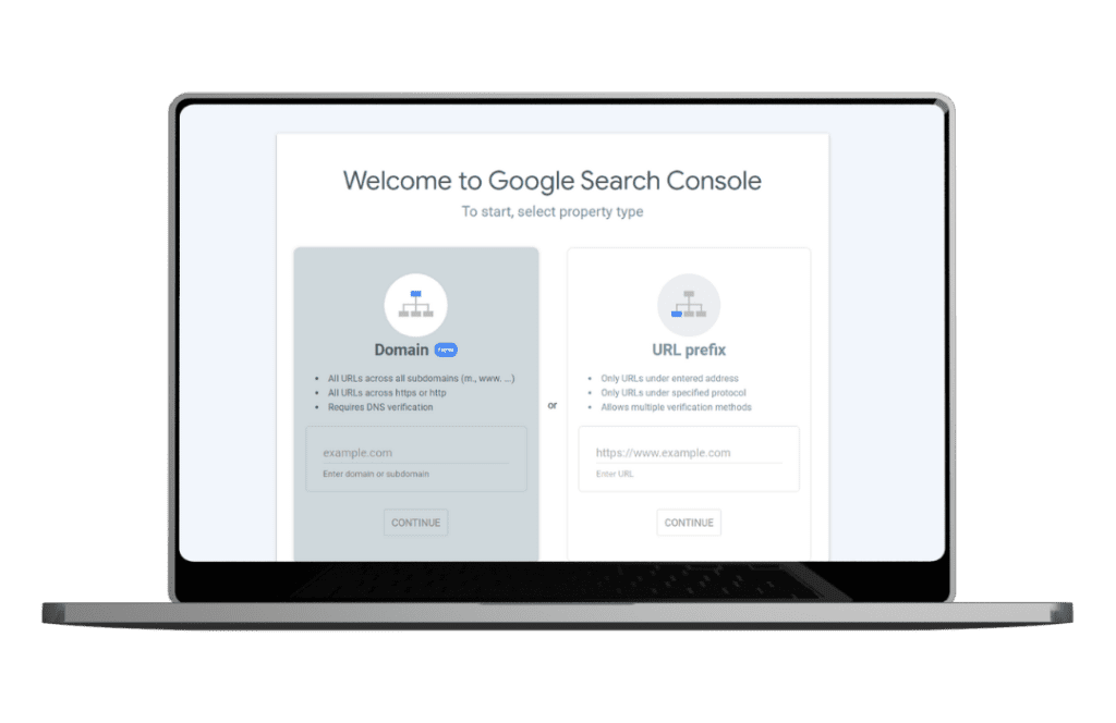 Google Search Console Setup Instructions computer mockup
