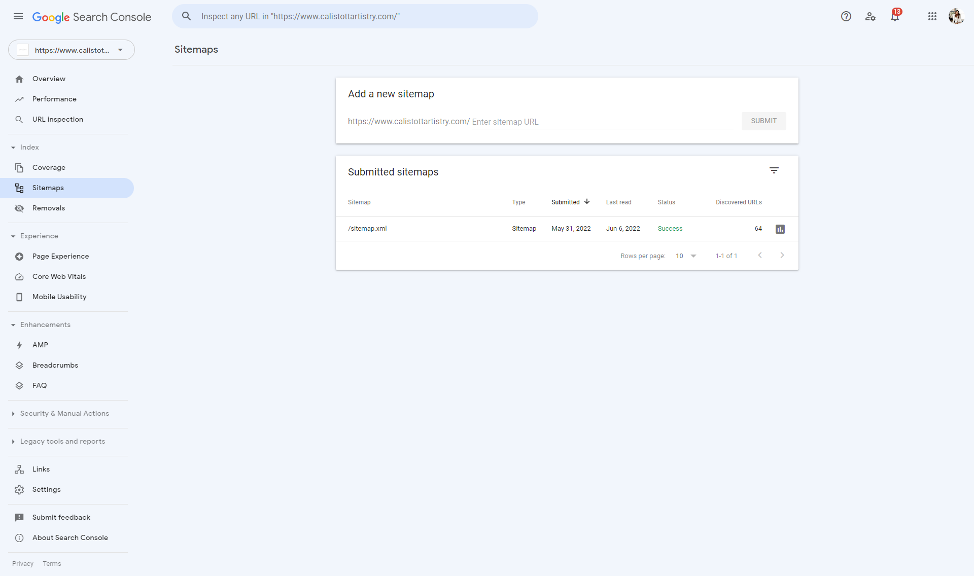 Showit Website Migration Checklist: A Step-By-Step Seo Guide Google search console sitemaps dashboard