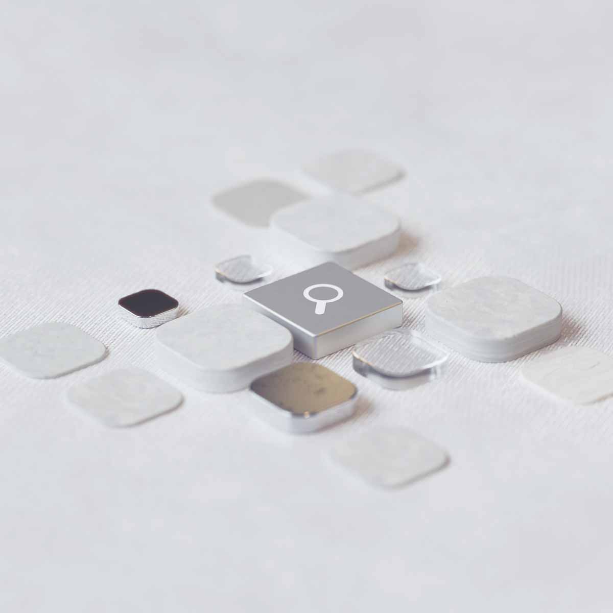 Google Deepmind AI depiction of laptop buttons with search symbol