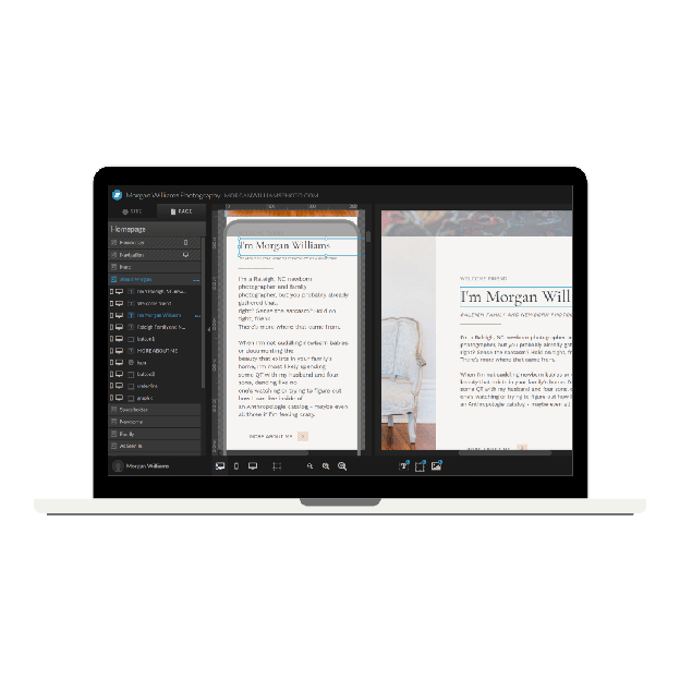 Blog canvas configuration in showit